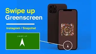 Instagram story/snapchat swipe up greenscreen version 8