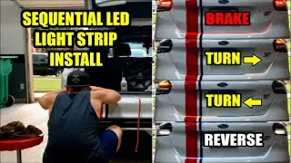 Sequential LED Strip Turn Signals, Brake, and Reverse Light ANY HATCH TRUNK Full Install Focus ST
