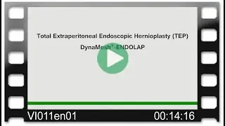 DynaMesh®-ENDOLAP - OR-Video: Total Extraperitoneal Endoscopic Hernioplasty - TEP