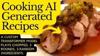Cooking a 3-course meal with AI generated recipes.