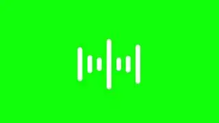 Sound beats line effects green screen no copyright video.