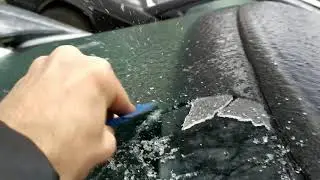 НЕ УЧЕБНОЕ ВИДЕО.Ледяной дождь в Москве, снимаем помпу M103. MERCЕDES w124
