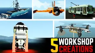 EPIC SPACESHIP & LUXURY YACHT - 5 Workshop Creations - Stormworks Build and Rescue