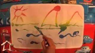 Рисуем кисточкой  Коврик для рисования водой