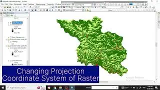 How to change projection coordinate system of Raster in ArcGIS 
