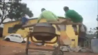 Карусель из бетономешалки