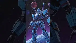 cyber Rider mech mecha giant robot synthwave chillwave retrowave 80s music nostalgia