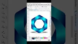 Polygon logo design idea in CorelDraw 
