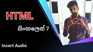 How to add  | Audio | in Html | වෙබ් සයිට් එකට සින්දු දාමු.
