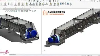 Solidworks Tutorial # 255  Screw Conveyor in Sheet Metal Assembly by SW Easy Design