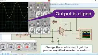 how to simulate inverting amplifier in proteus