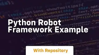 python robot framework example