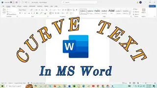 How to Write Curve Text in MS Word | how to write text in shape ms word (2025) | 