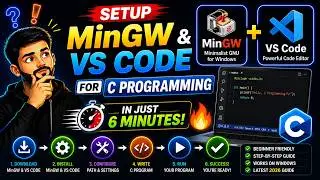 Setup MinGW & VS Code for C Programming in Just 6 Minutes 🔥