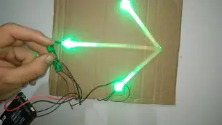 SETA feita com LEDs e COLA QUENTE !