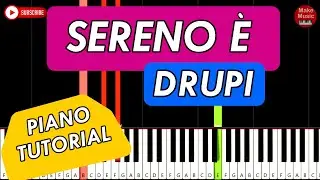 DRUPI - Sereno è  🎹 Piano Tutorial EASY