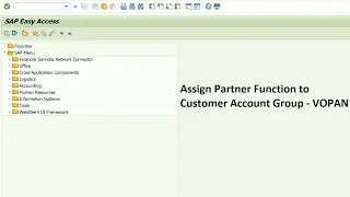 Assign Partner functions to customer account group in SAP SD  -  SAP MM  ||  Video 3