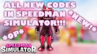 ALL new codes in SPEEDMAN Simulator 2021 With FAN! 2021 September Roblox