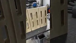 Станок для гиперпрессованного кирпича ГП400/2 #shorts