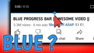 BLUE Progress Bar 😱 on YouTube | क्या यह Glitch है या फिर कोई Feature