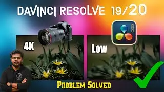 DaVinci Resolve Low Quality Import and export FIX | Solve Blurry & Pixelated Video Issue! Export 4K