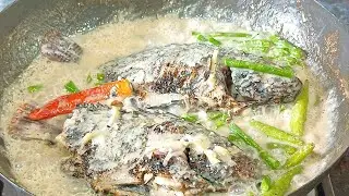 Ginataang Sitaw at Inihaw na Tilapia