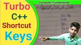 Turbo c++ | short cut keys |shortcut keys of turbo c++ 