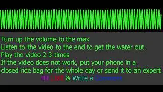 Remove Water From Speaker With Sound ( 100% Guaranteed )