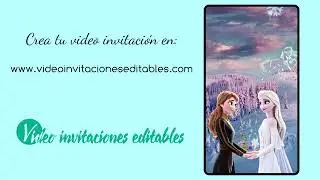 Video invitación de Frozen para editar en línea
