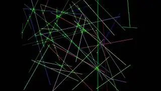 Visualization of Sweep Line Intersections search by Bentley-Ottmann algorithm