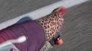 Paul Kent casually pushing in leopard tights