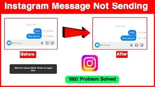 Instagram Message Not Sent Problem | Instagram Message Sending Problem | Instagram Message Problem