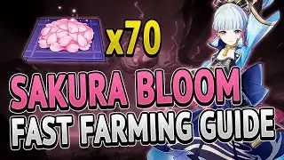 Sakura Bloom 70 Locations FAST FARMING ROUTE | Genshin Impact 2.0