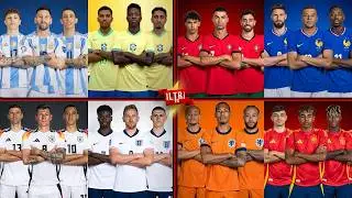 Portugal France England 🆚 Argentina Brazil Spain – Ronaldo Messi Mbappe Neymar Yamal