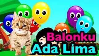 Balonku Ada Lima - Talking Tom | Nursery Rhymes | Lagu Anak Populer
