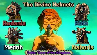 The 4 Divine Helmets. Zelda: Tears of the Kingdom.
