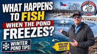 What happens to fish when the pond freezes?