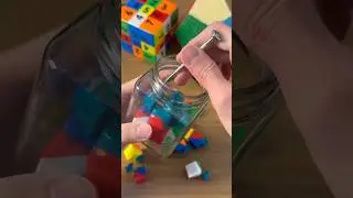 Removing Rubik’s Cube from Jar and put it inside again