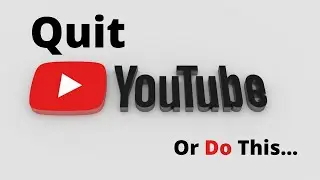 This Will Save Your YouTube Channel. #Improve Or Quit