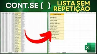 Como Utilizar a Função CONT.SE no Excel para Retornar Lista de Valores Únicos