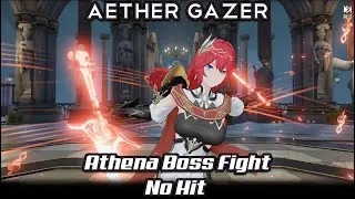 Aether Gazer - Solo S-Rank Kotachi vs Athena Boss Fight No Hit Challenge (Story Hard Mode)