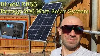 How To DIY Bluetti EB55 Renogy 200watt Solar System
