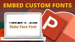 How to Embed Custom Fonts in PowerPoint 🔥[PPT TIPS!]
