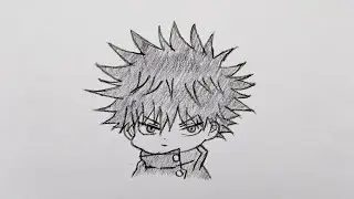 How to Draw Megumi Fushiguro Chibi | Easy step by step drawing