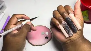 💅🏾watch me work: black christmas nails with sweater nails🖤✨