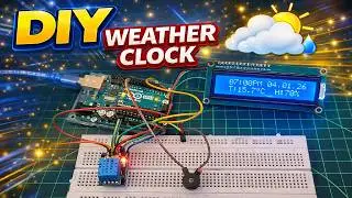 Weather clock with DHT11, RTC & LCD
