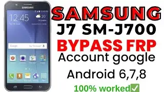 Samsung Galaxy J7 (SM J700) FRP Unlock or Google Account Bypass || With PC SamFirm
