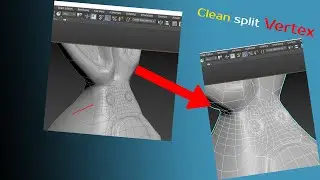 clean split vertex in 3dsmax