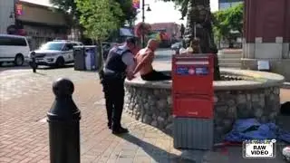 RAW: Arrest in Nanaimo Square