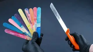 Fluid Painting with a BREAD KNIFE